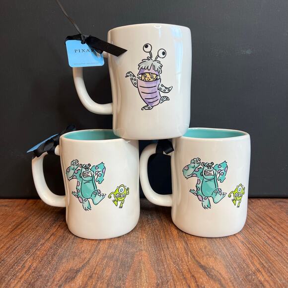 Rae Dunn Other - Monsters Inc. Rae Dunn Artisan Collection by Magenta Monster Crew Mug Set of 3